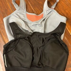 Glamorise Black and Gray Sports Bras